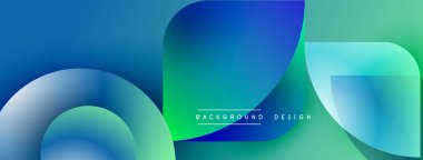 Soyut sıvı şekilleri mavi ve yeşillikleri harmanlıyor. Gradyan renkler dinamik görsel efekt yaratır. Minimalist tasarım arka planlar için uygundur.