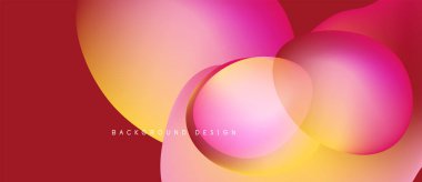 Soyut, enerjik şekiller çakışıyor. Sıcak renkler baskın gelir, dinamik görsel efekt yaratır. Kırmızı arkaplan karşıtlığı artırır, modern tasarım.