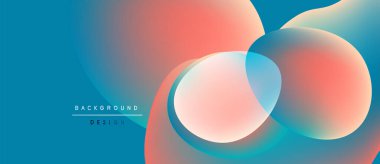 Soyut sıvı şekilleri canlı renkleri harmanlar. Gradyan arka plan dinamik görsel efekt yaratır. Projeler için modern tasarım ögesi.