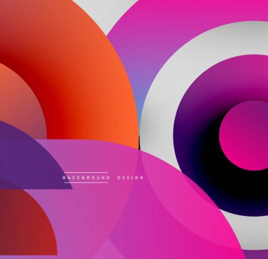 Soyut gradyanlar çakışıyor, dinamik şekiller yaratıyor. Canlı renkler harmanlanır, modern tasarım elementleri oluşturulur. Yumuşak geçişler bileşimi tanımlar.