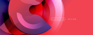 Soyut akışkan şekiller, canlı kırmızılar, morlar dinamik bir zemin oluşturur. Modern tasarım elementleri hareket ve enerji.