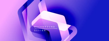 Soyut sıvı şekiller, mor renkler maviye karışıyor. Modern tasarım elementleri dinamik arkaplan yaratır. Minimalist metin mevcut.