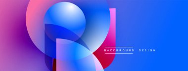 Soyut sıvı şekilleri canlı mor, mavi renkleri harmanlar. Modern tasarım enerjiyi, hareketi, derinliği çağrıştırıyor. Arkaplanda metin ögeleri.