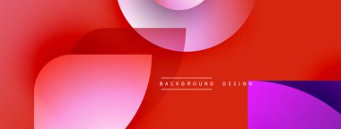 Soyut gradyanlar örtüşüyor, dinamik kırmızı, mor renkler yaratıyor. Minimalist metin kompozisyon içerisindeki arkaplan tasarımını okur.