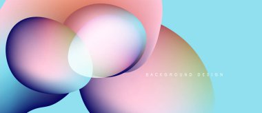 Soyut sıvı şekilleri örtüşür ve canlı renk değişimleri yaratır. Yumuşak maviler, pembeler, portakallar kusursuz bir şekilde harmanlanır. Modern tasarım ögesi.