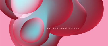 Soyut akışkan şekiller, pembeler, maviler modern arka plan yaratır. Renkler pürüzsüz bir görsel deneyim sunar. Tasarım dinamik ve zarif hissettiriyor..