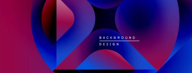 Soyut sıvı şekiller, canlı pembeler, maviler harmanlanır. Gradyan renkler dinamik görsel efekt yaratır. Metin arkaplan tasarımı okur.