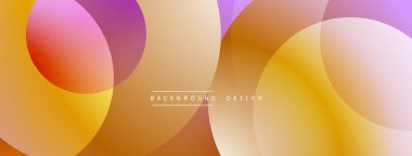 Soyut gradyan şekiller sıcak renk paleti oluşturur. Modern tasarım arka planlar, sunumlar ve markalaşma için uygundur..