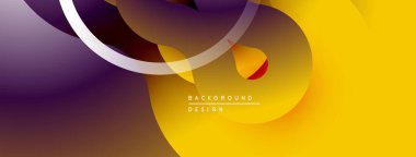Soyut arkaplan özellikleri akan şekiller, gradyanlar. Mor, altın, beyaz dinamik görsel efekt oluşturur. Modern tasarım ögesi.
