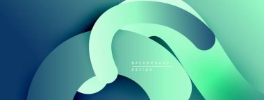 Soyut sıvı şekiller, deniz mavisi renkleri, modern tasarım. Gradyan katmanlar derinlik, pürüzsüz geçişler ve görsel uyum yaratır. Minimalist estetik.