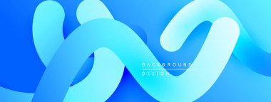 Soyut mavi dalgalar dinamik, akan bir zemin yaratır. Yumuşak eğimler hareketi, derinliği, modern estetiği akla getiriyor.