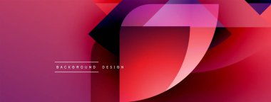 Soyut dinamik kompozisyon. Kırmızı, pembe gradyanlar akışkan şekiller yaratır. Arkaplan ve sunumlar için modern tasarım ögesi.