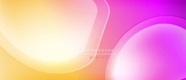 Soyut eğimler harmanlanarak düzgün eğriler oluşturur. Sıcak sarılar parlak pembelere dönüşür. Dijital arkaplanlar için modern tasarım.