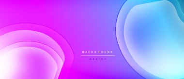 Soyut gradyanlar, akan şekiller modern arka plan yaratır. Pembe, mor, mavi renkler kusursuz bir şekilde harmanlanarak dinamik görsel efekt sağlar..