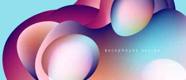 Soyut sıvı şekilleri örtüşür ve canlı renk değişimleri yaratır. Yumuşak maviler pembelere, morlara, portakallara karışıyor. Modern tasarım ögesi.