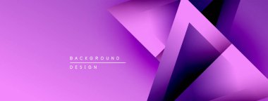 Soyut mor tasarım. Geometrik şekiller, dinamik görsel efekt oluşturur. Sunumlar ve grafikler için modern arkaplan uygun.