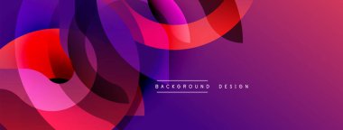 Soyut akışkan şekiller, canlı mor, kırmızı gradyanlar. Modern tasarım, dinamik kompozisyon, uygun arkaplan ögesi.