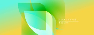 Soyut eğim arkaplanı. Üst üste binen şekiller dinamik görsel efekt yaratır. Parlak renkler düzgün bir şekilde harmanlanarak modern estetik sunuyor..