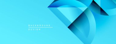 Soyut mavi tasarım. Geometrik şekiller, dinamik görsel efekt oluşturur. Sunumlar ve web siteleri için modern arkaplan uygun.