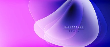 Soyut akış şekilleri, mor renkler, eğim arkaplanı. Modern tasarım ögesi, düz eğriler, zarif kompozisyon.