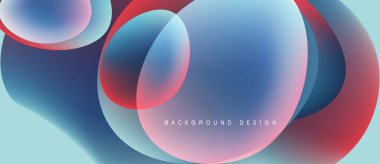 Soyut sıvı şekilleri kesişir. Mavi, kırmızı, deniz mavisi renkleri harmanlanarak dinamik görsel efekt yaratır. Arka planlar için modern tasarım ögesi.