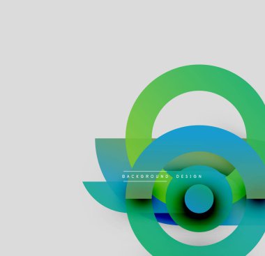 Soyut katmanlar dinamik görsel efekt yaratır. Yeşil, mavi renkler kompozisyona hakim. Minimalist tasarım modern uygulamalara uyar.