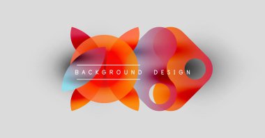 Soyut renkli şekiller örtüşüyor ve dinamik bir zemin oluşturuyor. Metin, kompozisyon içerisindeki arkaplan tasarımını okur. Modern, canlı estetik..