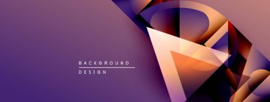 Soyut mor arkaplan geometrik şekiller, gradyanlar, dinamik çizgiler içerir. Sunumlar ve markalaşma için modern tasarım ögesi.