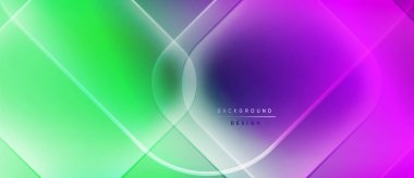 Soyut gradyanlar canlı renkleri harmanlarlar. Geometrik şekiller, dinamik görsel efekt oluşturur. Modern tasarım elementleri parlak estetik sunar.