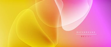 Soyut arkaplan dalgalı şekiller, canlı sarı, turuncu, pembe gradyanlar. Modern tasarım, pürüzsüz geçişler dinamik görsel efekt yaratır.