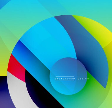 Soyut renkli şekiller örtüşür, dinamik görsel efekt yaratır. Parlak gradyanlar düzgün bir şekilde harmanlanarak modern tasarımı oluşturur..