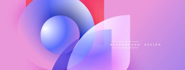 Soyut şekiller, canlı renklerin karışımı. Pembe, mor, mavi dinamik kompozisyon yaratır. Arkaplan ve sunumlar için modern tasarım ögesi.