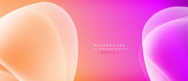Soyut arkaplan yumuşak eğimlere sahiptir. Turuncu, pembe renkler kusursuz bir şekilde modern tasarımı oluşturur. Minimalist estetik, pürüzsüz geçişler mevcut.