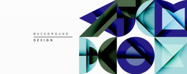 Soyut geometrik şekiller dinamik bileşim yaratır. Mavi, yeşil, deniz mavisi renkleri dizaynda baskın. Temiz çizgiler, modern estetik, arka plan veya dijital sanat için uygun..