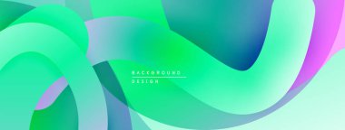 Soyut sıvı şekiller, canlı renklerin karışımı. Gradyan tasarım dinamik görsel efekt yaratır. Modern arkaplan dokusu.