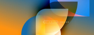 Soyut renkli şekiller çakışıyor. Gradyan renkler harmanlanarak, dinamik görsel efekt yaratır. Modern tasarım ögeleri pürüzsüz geçişler sunar.