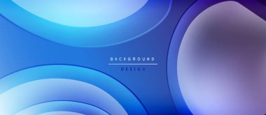 Soyut mavi katmanlar dinamik görsel efekt yaratır. Pürüzsüz eğimler, akış şekilleri derinliği, modern tasarım estetiğini akla getiriyor..