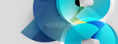 Soyut şekiller örtüşüyor, dinamik mavi, beyaz kompozisyon oluşturuyor. Arka planlar ve sunumlar için modern tasarım öğesi. Minimalist estetik.