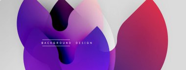 Soyut sıvı şekilleri örtüşür ve canlı renk değişimleri yaratır. Modern tasarım elementleri dinamik hareketi, pürüzsüz geçişleri önerir.