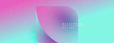 Soyut eğim arkaplanı. Yumuşak pembe, mor, turkuaz renkler düzgün bir şekilde harmanlanır. Metin elementli minimalist tasarım. Modern estetik.