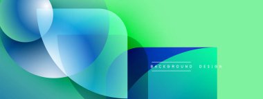 Soyut akışkan şekiller harmanlanarak canlı turkuazlar ve yeşil eğimler yaratır. Modern tasarım hareketi, enerjiyi, tazeliği öneriyor. Mevcut en küçük metin.