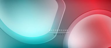 Soyut sıvı şekilleri, turkuaz, kırmızı, gri gradyanlar. Modern tasarım, pürüzsüz kıvrımlar, zarif arka plan dokusu. Minimalist kompozisyon.
