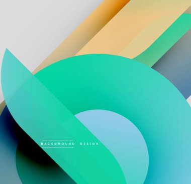 Soyut gradyanlar çakışıyor, dinamik görsel akış yaratıyor. Turkuaz turuncu ve gri aksanlı. Modern tasarım elemanları.