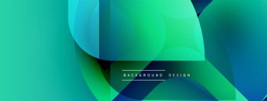 Soyut gradyanlar harmanlanarak, dinamik görsel akış yaratır. Turkuaz, deniz mavisi, yeşil renkler kompozisyona hakim. Modern tasarım ögesi.