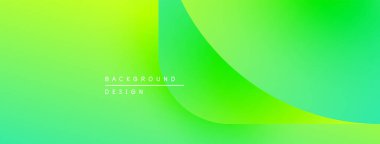 Soyut eğim arkaplanı. Canlı yeşil renkler düzgün bir şekilde harmanlanarak dinamik görsel efekt yaratır. Metin kaplamalı minimalist tasarım.