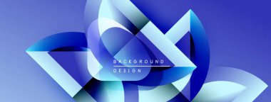 Soyut geometrik şekiller, mavi renkler, eğim etkisi. Modern tasarım elementleri dinamik görsel deneyimler yaratır. Arkaplan özellikleri katmanlı biçimler.