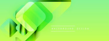 Soyut yeşil katmanlar dinamik görsel efekt yaratır. Değişik renklere sahip modern tasarım, arka planlar için uygun. Basit, temiz estetik..