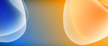 Soyut şekiller mavi ve altın renklerini harmanlıyor. Pürüzsüz gradyanlar dinamik görsel efekt yaratır. Minimalist tasarım sakin enerjiyi çağrıştırıyor.