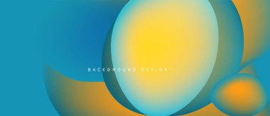 Soyut tasarım özellikleri üst üste biniyor. Renkler maviyle turuncuya karışır ve dinamik görsel efekt yaratır. Basit, modern estetik..