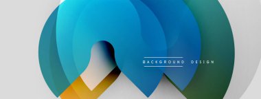 Soyut akış şekilleri dinamik bileşimler yaratır. Mavi, yeşil, turuncu renkler kusursuz bir şekilde harmanlanır. Arka planlar için modern tasarım ögesi.